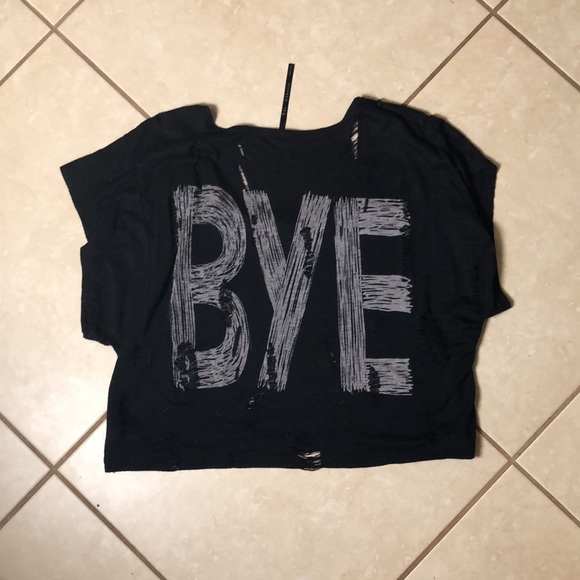 Black crop top - Picture 2 of 5